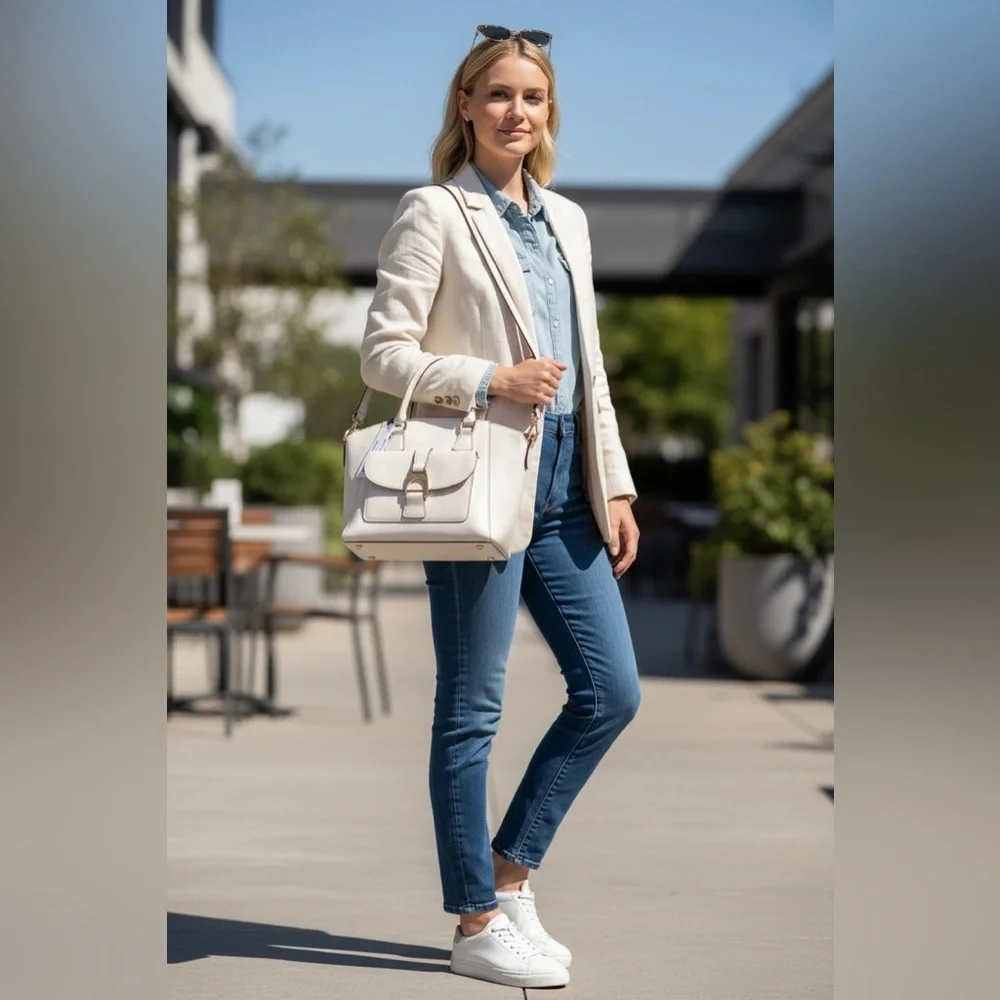 Dooney & Bourke Florentine Leather Naomi Satchel - Picture 11 of 12